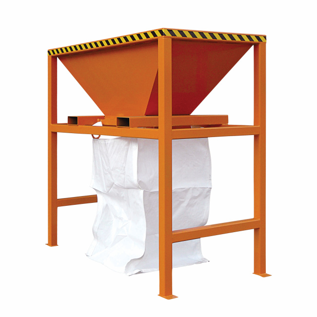 Übergabe Silo Befülltrichter für Big Bags - Orange