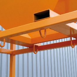 Übergabe Silo Befülltrichter für Big Bags - Orange