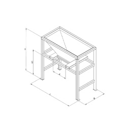 Übergabe Silo Befülltrichter für Big Bags - Orange