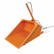 Staplerschaufel mit hydraulischer Kippvorrichtung - 1250 Liter - Traglast 1500 kg - Orange