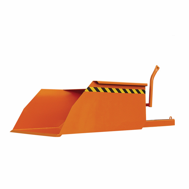 Staplerschaufel mit Stapler-Einfahrtaschen - 1250 Liter - Traglast 3000 kg - Orange