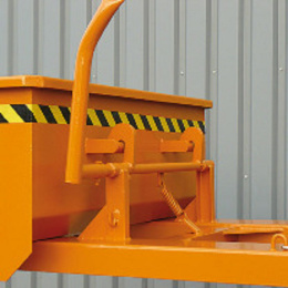 Staplerschaufel mit Stapler-Einfahrtaschen - 2000 Liter - Traglast 4000 kg - Orange