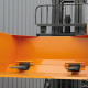Staplerschaufel mit Staplergabel-Durchschub - 1500 Liter - Traglast 4000 kg - Orange
