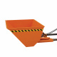 Ladeschaufel mit hydraulischer Kippvorrichtung - 1000 Liter - Traglast 2000 kg - Orange
