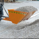 Ladeschaufel mit hydraulischer Kippvorrichtung - 1000 Liter - Traglast 2000 kg - Orange