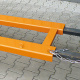 Schneeschieber mit Federklappscharre - Schildbreite 2400 mm - Orange