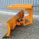 Schneepflug Einfahrtasche oben - Stahl Schürfleiste - Schildbreite 2100 mm - Orange