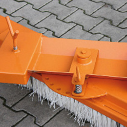 Kehrbesen für Gabelstapler und Radlader - Länge 1000 mm - Orange