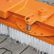 Kehrbesen für Gabelstapler und Radlader - Breite 1500 mm - Orange