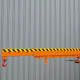 Kranarm teleskopierbar - Aufsatz für Stapler - Tragkraft 5000 kg - Orange