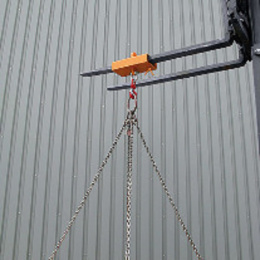 Lasthaken Stapler Aufsatz für 2 Zinken - Tragkraft 5000 kg - Orange