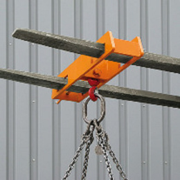 Lasthaken Stapler Aufsatz über 2 Zinken - Tragkraft 2500 kg - Orange