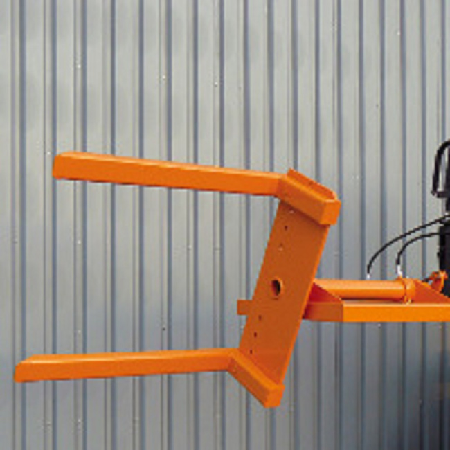Behälterkipper hydraulisch für Behälter mit Staplerschuhen - Tragkraft 1500 kg - Orange