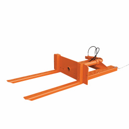 Behälterkipper hydraulisch für Behälter mit Staplerschuhen - Tragkraft 1500 kg - Orange