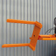 Behälterkipper hydraulisch für Behälter mit Staplerschuhen - Tragkraft 1500 kg - Orange