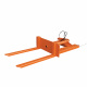 Behälterkipper hydraulisch für Behälter mit Staplerschuhen - Tragkraft 1500 kg - Orange