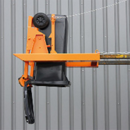 Mülltonnenkipper Haushaltstonnen - 240 Liter Tonne - Tragkraft 600 kg - Orange