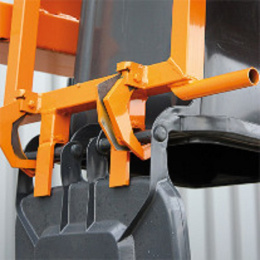 Mülltonnenkipper Haushaltstonnen - 240 Liter Tonne - Tragkraft 600 kg - Orange