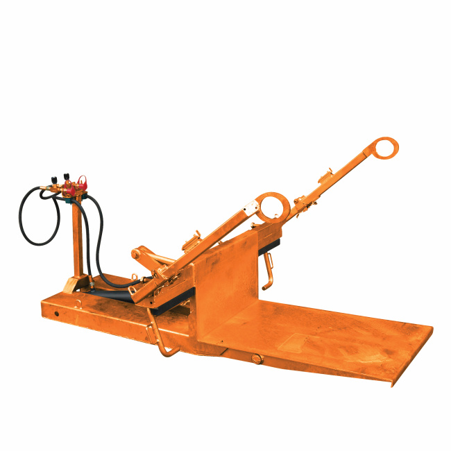 Mülltonnenkipper für Müllgroßbehälter (MGB) - Tragkraft 600 kg - Orange