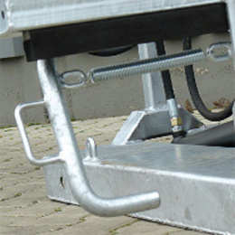 Mülltonnenkipper für Müllgroßbehälter (MGB) - Tragkraft 600 kg - Orange