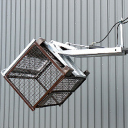 Gitterboxenkipper für Gitterbehälter in Euro-Norm - Tragkraft 500 kg - Orange