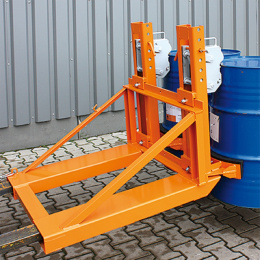 Fassgreifer für 1 x Fass - 1 Greifkörper - Tragkraft 500 kg - Orange