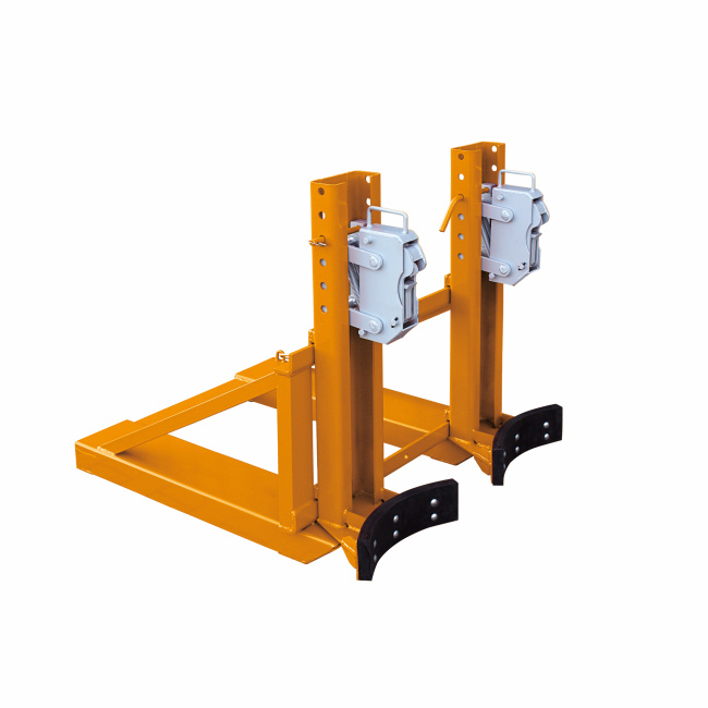 Fassgreifer für 2 x Fass - 3 Greifkörper - Tragkraft 1000 kg - Orange