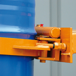 Fassgreifer mit Verriegelungsautomatik 2 x Fass - 200 l - Tragkraft 1000 kg - Orange
