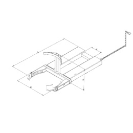 Fassheber für stehende Fässer 1 x Fass - 120 l - Tragkraft 300 kg - Orange