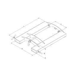 Fassgreifer für liegende Sicken-Fässer 1 x Fass - Tragkraft 300 kg - Orange