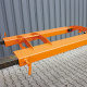 Fassgreifer für liegende Sicken-Fässer 1 x Fass - Tragkraft 300 kg - Orange