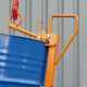 Fassklemme für Kran - 1 x Fass - Tragkraft 350 kg - Orange