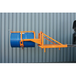 Fasskipper mit Kurbel - für 200 l Stahl-Sickenfässern - Tragkraft 360 kg - Orange