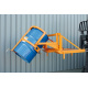 Fasskipper mit Kurbel - für 200 l Stahl-Sickenfässern - Tragkraft 360 kg - Orange