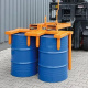 Fasswender - 2 x Fass - bis 200 l Stahlfässer - Tragkraft 1000 kg - Orange