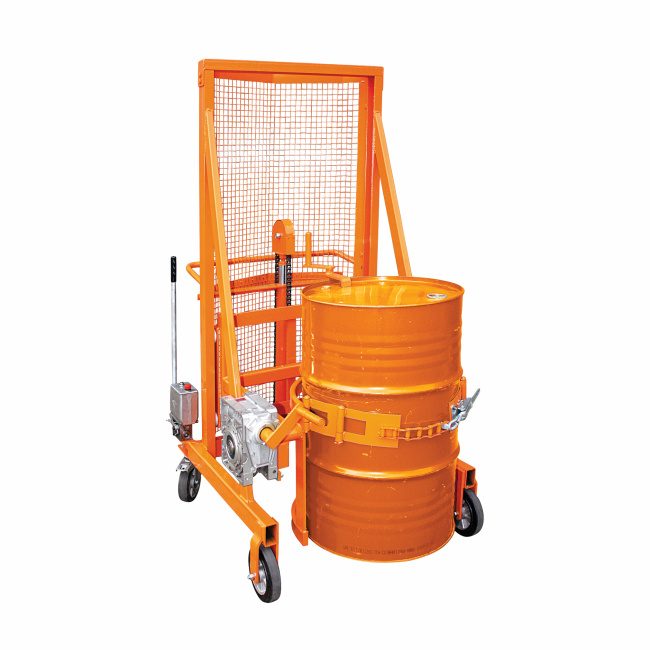 Fass Car mit Kurbel - mechanisch - 1 x Fass - Tragkraft 350 kg - Orange