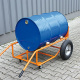 Fasskippbock mit luftgefüllten Reifen - 1 x Fass - Tragkraft 300 kg - Orange