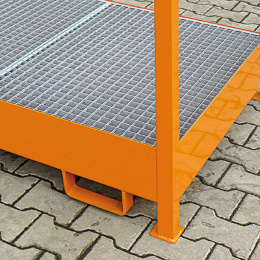 Fass-Stapelpalette mit Auffangwanne - 2 x Fass - Orange