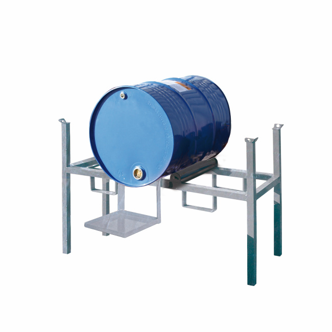 Fassregal mit Kannenhalter - 1 x 200 l Fass - Feuerverzinkt
