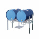 Fassregal mit Kannenhalter - 2 x 200 l Fass - Feuerverzinkt