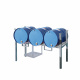 Fassregal mit Kannenhalter - 3 x 60 l Fass - Feuerverzinkt