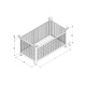 Gitterbox Stapelpalette - klappbar - 1000 x 800 x 750 mm - Traglast 2000 kg - Orange