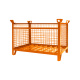 Gitterbox Stapelpalette - klappbar - 800 x 1200 x 750 mm - Traglast 1500 kg - Orange