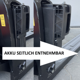 Elektrohubwagen F4 1,5 t Li-ION mit Stützrollen - elektrischer Hubwagen