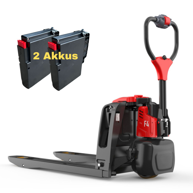 Elektrohubwagen F4 1,5 t Li-ION mit 2 Akkus - elektrischer Hubwagen