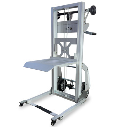 Materiallift ML90, klappbar mit Plattform, 90 kg Tragkraft, 1550 mm Hubhöhe