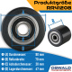 Hubwagenrolle Polyurethan schwarz 80 x 70 mm, Achse 25 mm inkl. Kugellager - Ersatzrolle