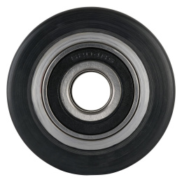 Hubwagenrolle Polyurethan schwarz 80 x 90 mm, Achse 12 mm...