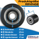 Hubwagenrolle Polyurethan schwarz 82 x 60 mm, Achse 17 mm inkl. Kugellager - Ersatzrolle