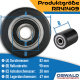 Hubwagenrolle Polyurethan schwarz 82 x 90 mm, Achse 12 mm inkl. Kugellager - Ersatzrolle